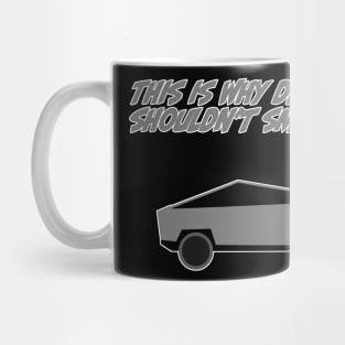 Cyber truck designer humour Mug